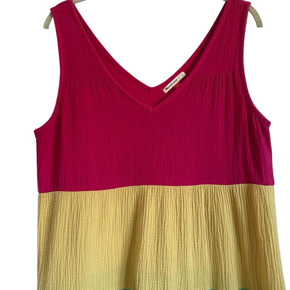 Marine Layer Corinne Rainbow Maxi Dress Size Large - Picture 7 of 12